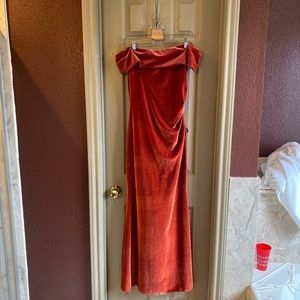 Velvet bridesmaid dress. Custom made. DRESS IS STILL AVAILABLE